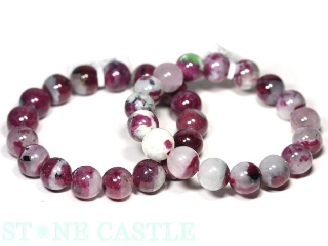 ☆高品質☆【天然石 ブレスレット】ルビーインクォーツ (約13〜13.5mm) (ケース付) パワーストーン 母の日 ギフト