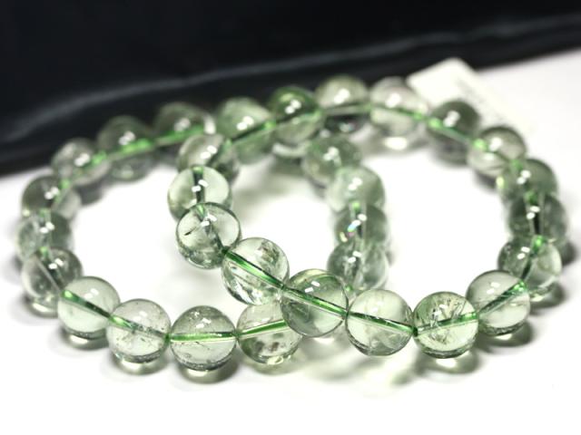 ☆高品質☆【ブレスレット】アイリスグリーンアメジスト (3A) (約13.5