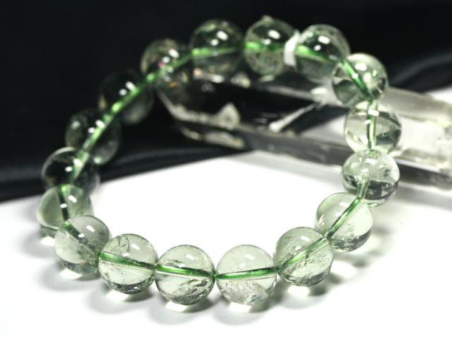 ☆高品質☆【ブレスレット】アイリスグリーンアメジスト (3A) (約13.5