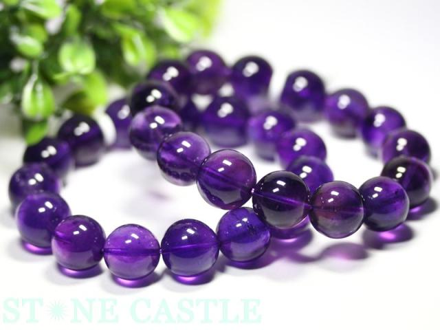 ☆高品質☆【ブレスレット】ウルグアイアメジスト (3A) (約14.5〜15mm