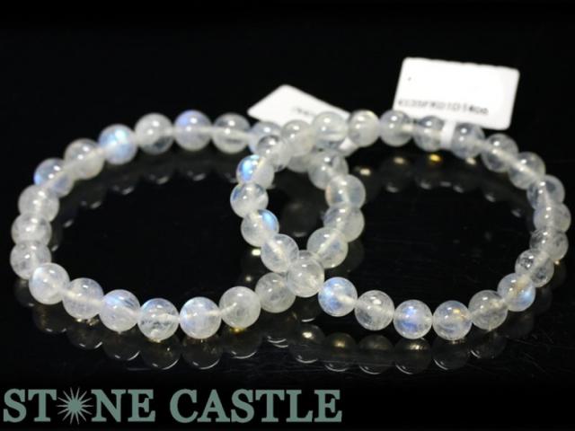 ☆高品質☆【天然石 ブレスレット】ムーンストーン (5A) (約6.5〜7mm) パワーストーン 母の日 ギフト
