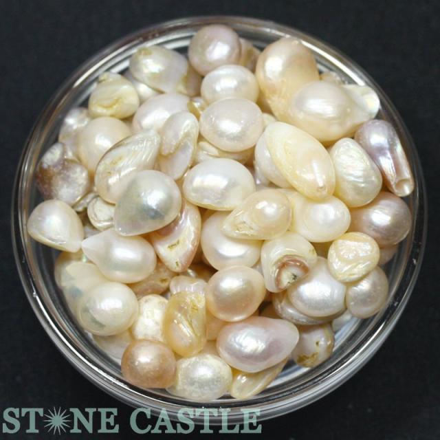 【天然石 さざれ】淡水パール (約500g) (ST)  パワーストーンの通販は