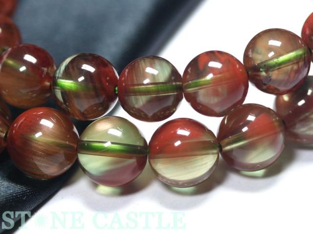 ☆別格高級品質！来福開運宝珠⑤！チベット！カラーチェンジ　アンデシン　ブレス ☆高品質☆【天然石 ブレスレット】カラーチェンジアンデシン (5A) (約