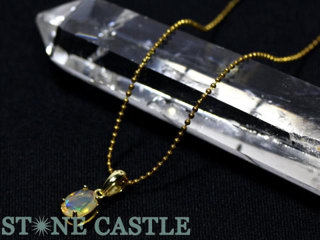 ☆高品質☆【天然石 ペンダント】プレシャスオパール (ブリリアントカット) オーバル型 (sv925) #56 パワーストーンの通販は