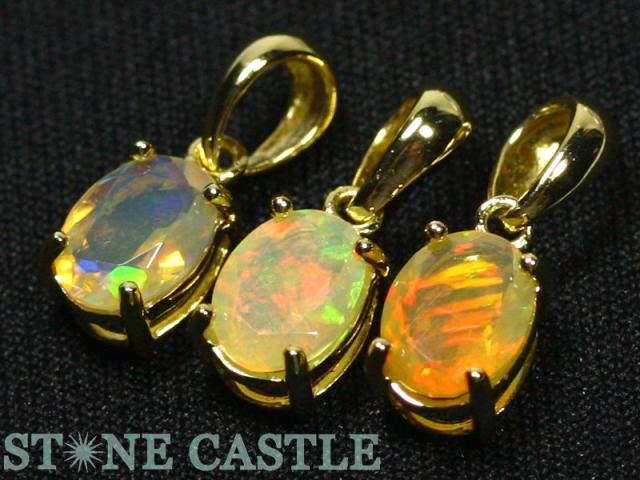 ☆高品質☆【天然石 ペンダント】プレシャスオパール (ブリリアントカット) オーバル型 (sv925) #56 パワーストーンの通販は