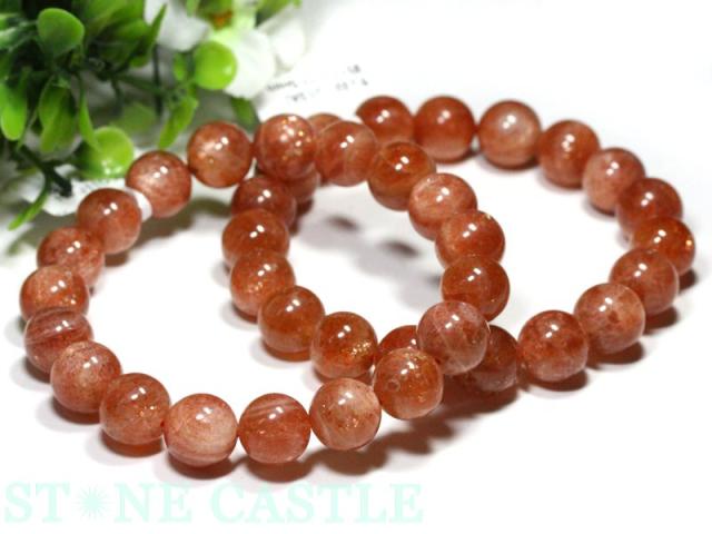 ☆高品質☆【天然石 ブレスレット】サンストーン(3A) (約10.5〜11mm) パワーストーン 母の日 ギフト