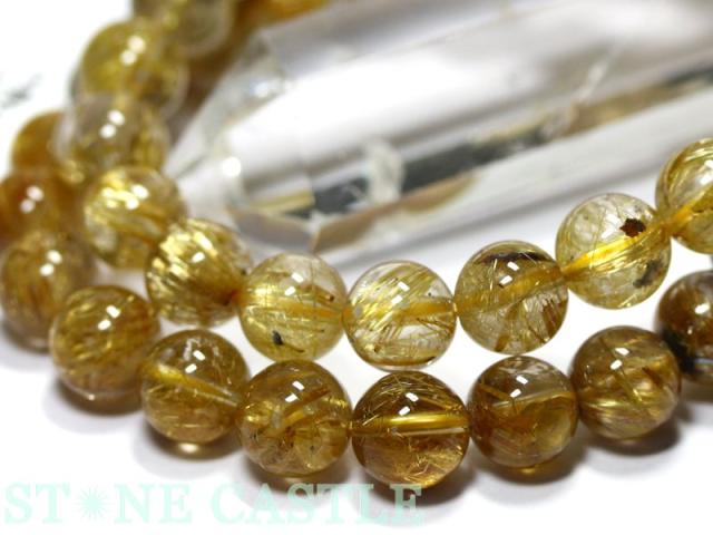 タイチンルチル　11ミリ玉　内径16 パワーストーンブレス　天然石 タイチンルチル 11ミリ玉 内径16 パワーストーンブレス 天然石 高品質