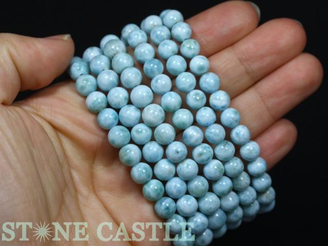 ☆高品質☆【天然石 ブレスレット】ラリマー (3A) (約7〜7.5mm) パワーストーン 母の日 ギフト