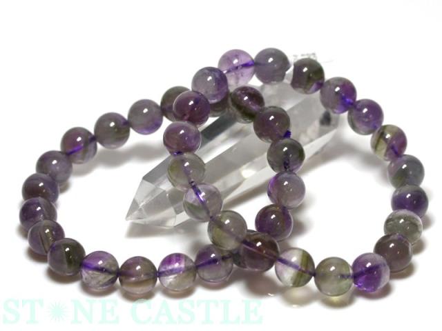 ☆高品質☆【天然石 ブレスレット】アメグリーンクォーツ (南アフリカ産) (3A) (約10〜10.5mm) パワーストーン 母の日 ギフト