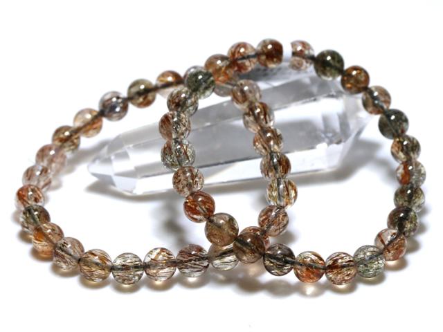 ☆高品質☆【ブレスレット】ブラックタイチンスーパーセブン (3A) (約7.5〜8mm) 天然石 パワーストーンの通販は