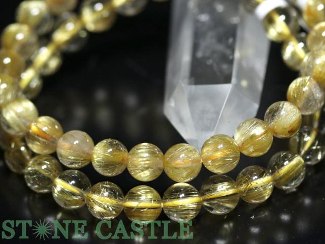 タイチンルチル　11ミリ玉　内径16 パワーストーンブレス　天然石 タイチンルチル 11ミリ玉 内径16 パワーストーンブレス 天然石 高品質