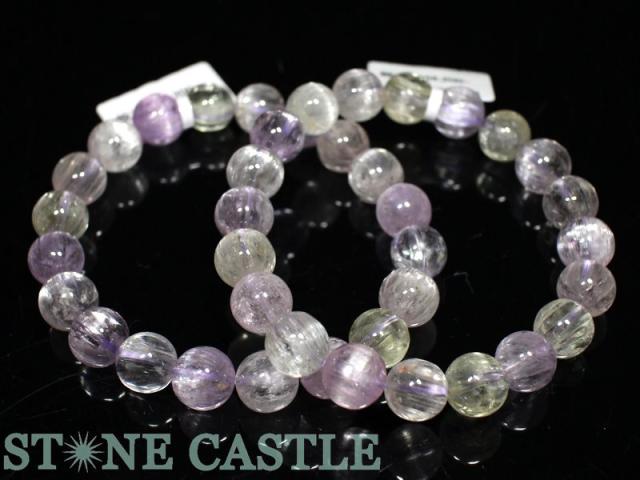 ☆高品質☆【天然石 ブレスレット】クンツァイト (6A) (約11〜11.5mm) (ケース付) パワーストーン 母の日 ギフト