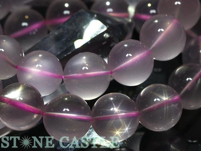 ☆高品質☆【天然石 ブレスレット】スターローズクォーツ (3A) (約15〜15.5mm) 母の日 ギフト