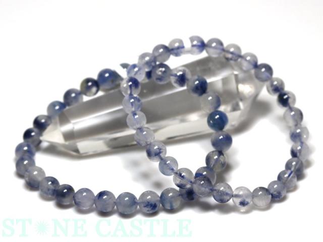 ☆高品質☆【天然石 ブレスレット】デュモルチライトインクォーツ (3A) (約5.5〜6mm) 母の日 ギフト