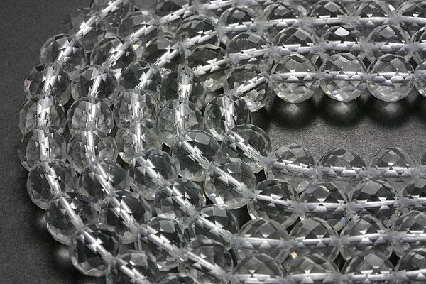 【天然石 カットビーズ】天然水晶 64面カット 10mmの通販は 8,085円