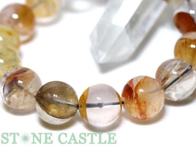 ☆一点物☆【ブレスレット】錦鯉水晶 (天然オーラクォーツ) (4A