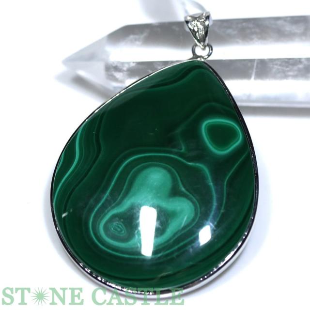 ☆一点物☆【ペンダント】マラカイト しずく型 (sv925) No.60 天然石 パワーストーンの通販は 7,874円