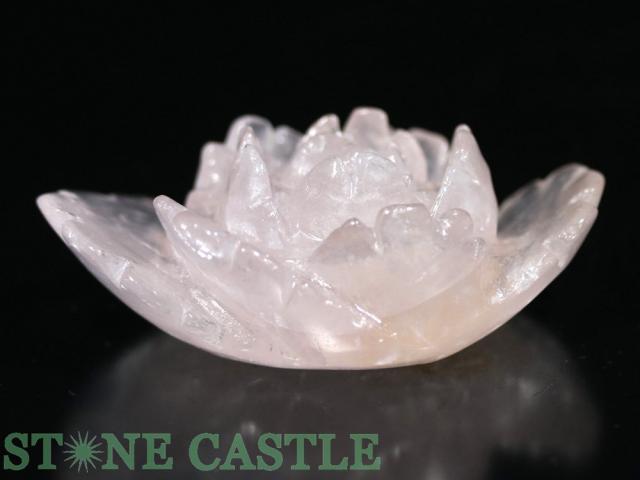 【置物】マダガスカル産ローズクォーツ　〜観音菩薩〜　在庫両脇のみ 置物】マダガスカル産ローズクォーツ 〜観音菩薩〜 在庫両脇のみ