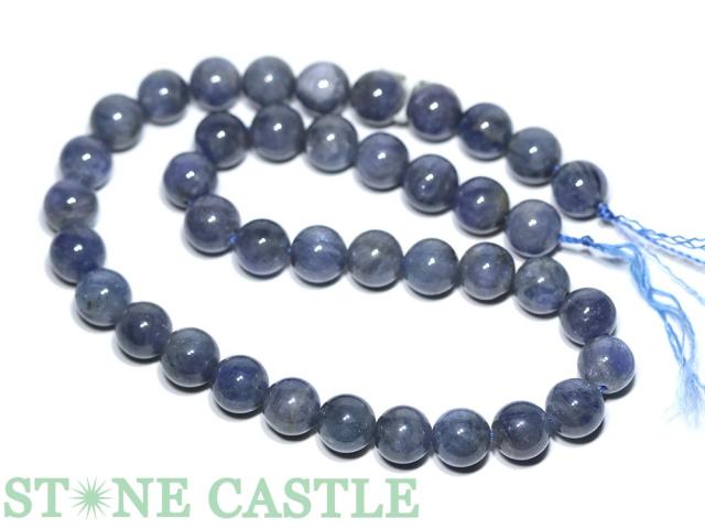 ☆一点物☆【丸ビーズ】タンザナイト (3A) 約10mm No.02 天然石 パワーストーン