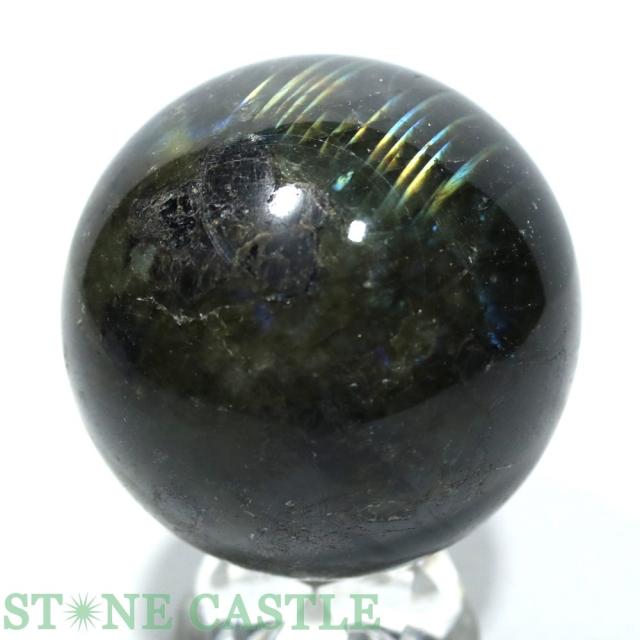☆一点物☆【置き石】丸玉 ラブラドライト 約56mm No.18 天然石 パワーストーン