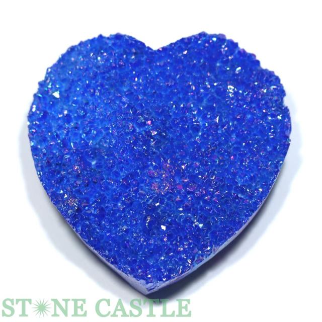☆一点物☆【原石】ハート型 オーロラクラスター (コバルトブルー) (ヒマラヤ産) No.12 天然石 パワーストーン