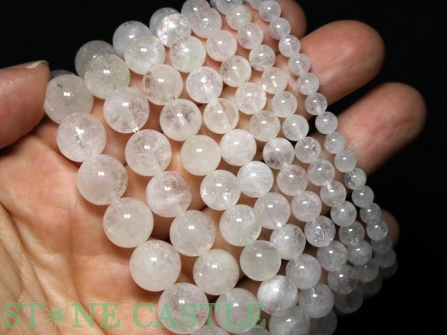 石流通センター 高品質 天然石 ブレスレット エンジェルシリカ (チャロアイトシリカ) (3A) (約14〜14.5mm) (ケース付) パワーストーン ☆高品質☆ブレスレットエンジェルシリカ (チャロアイトシリカ