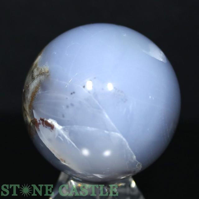 ☆一点物☆【置き石】丸玉 ブルーカルセドニー 約52mm No.28 天然石 パワーストーン