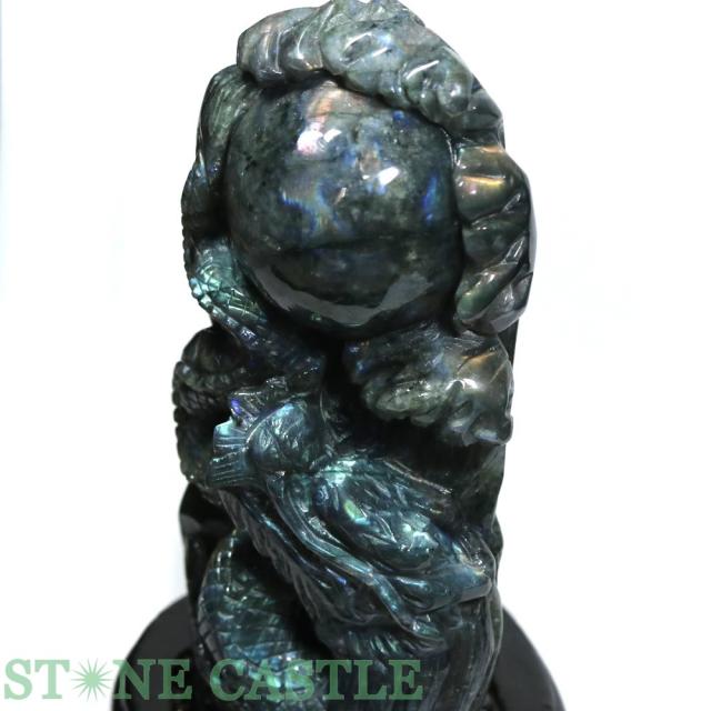 ラブラドライト インディアンヘッド　彫刻　置物 ラブラドライト インディアンヘッド 彫刻 置物 - メルカリ