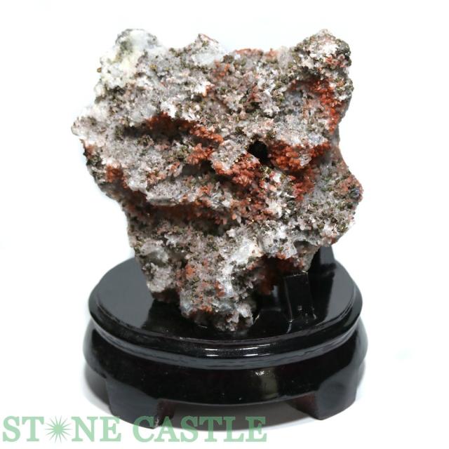 ☆一点物☆【原石】パイライト&レッドクォーツ共生鉱 (台付) No.08 天然石 パワーストーンの通販は 8,158円