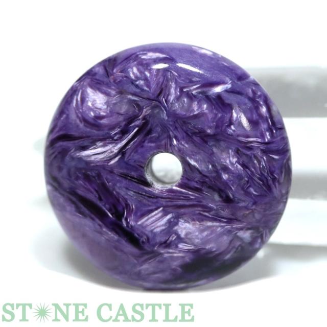 ☆一点物☆【置き石】ドーナツ型(ピーディスク) チャロアイト (3A) No.32 天然石 パワーストーン 4,438円