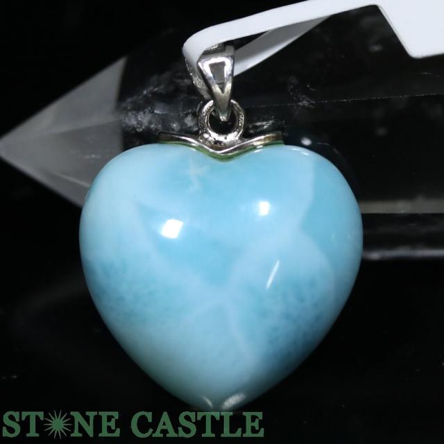 ☆一点物☆【ペンダント】ラリマー (5A) ハート型 No.34 天然石 パワーストーンの通販は 21,024円