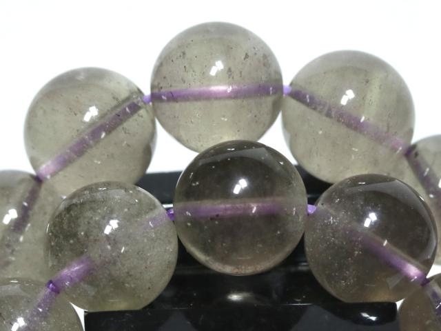 希少 高品質 パープル リビアングラス ブレスレット 希少 約9.5mm