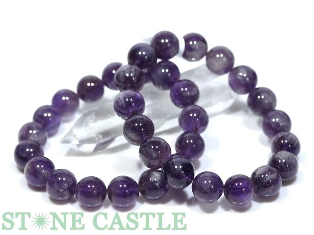 ☆高品質☆【ブレスレット】エンジェルフェザーアメジスト (2A) (約12.5〜13mm) 天然石 パワーストーン