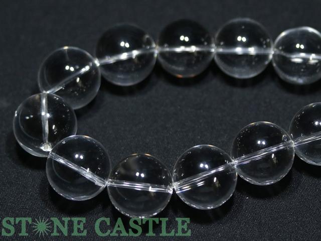 天然石 丸ビーズ】天然水晶 (5A) 25mm (13粒セット) ☆特価☆ 天然石