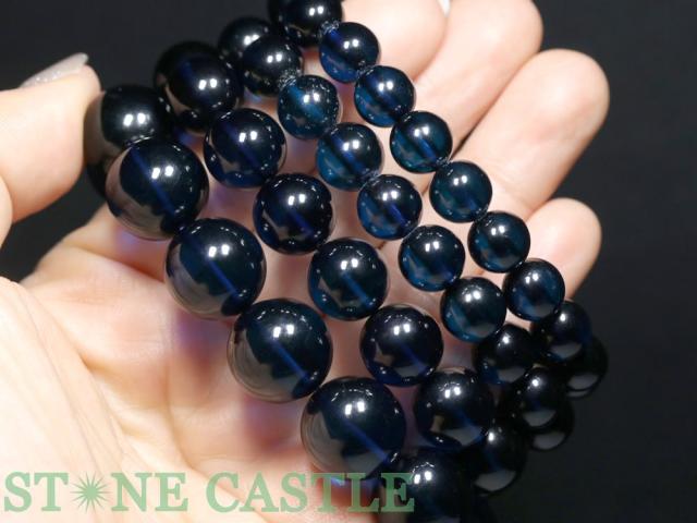 ☆高品質☆【ブレスレット】サファイアブルーアンバー (琥珀