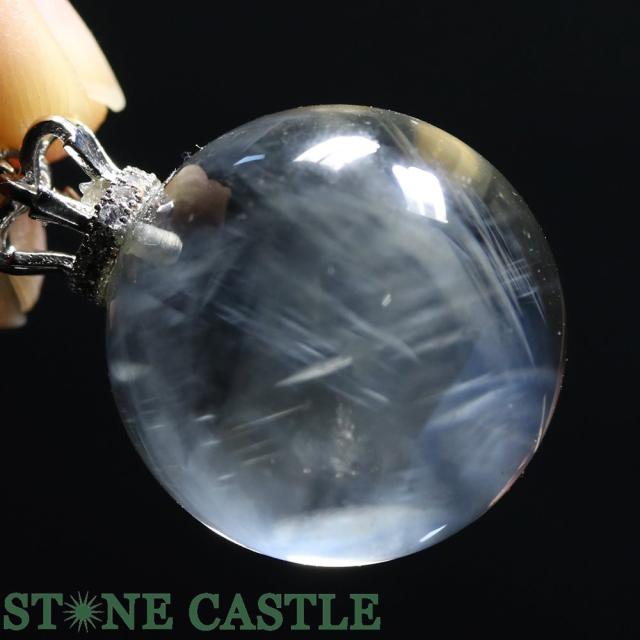 ☆ペンダント一点物☆【天然石 ペンダント】エンジェルラダークォーツ 丸玉 約20mm No.49の通販は