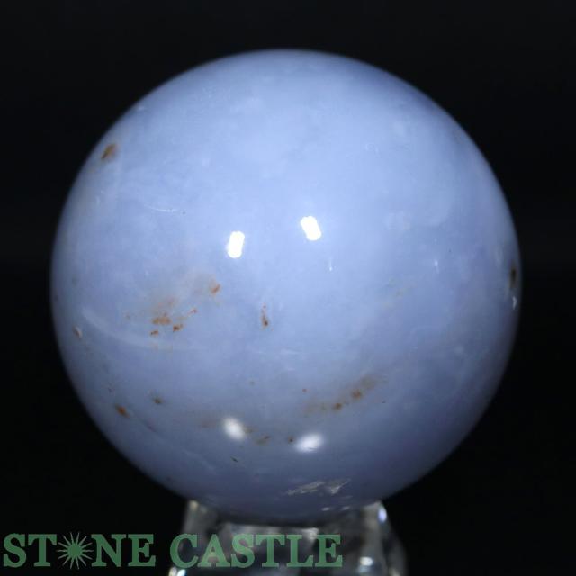 ☆置石一点物☆【天然石 置き石】丸玉 ブルーカルセドニー 約60mm No.16の通販は