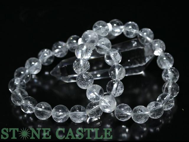 ☆高品質☆【天然石 ブレスレット】アイリスクォーツインクォーツ (貫入水晶) (3A) (約11〜11.5mm) (ケース付)の通販は