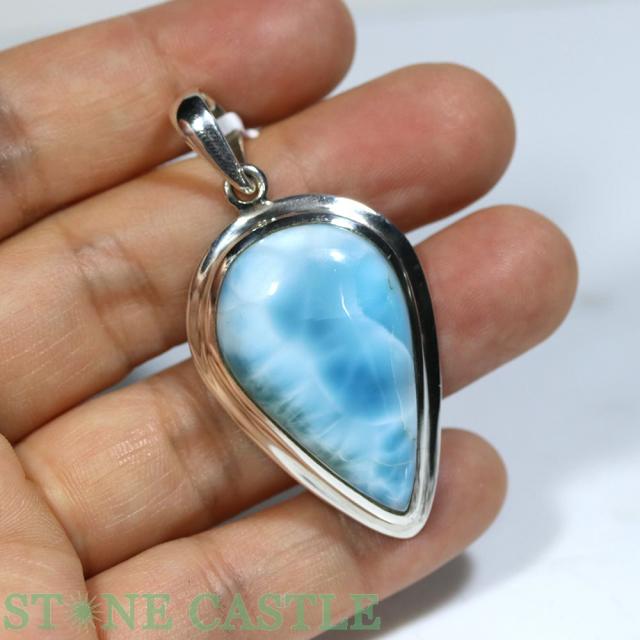 ☆一点物☆【天然石 ペンダント】ラリマー (3A) No.08