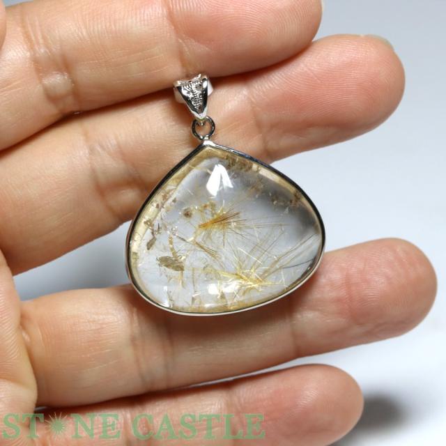 パワーストーン③ ☆一点物☆【天然石 ペンダント】ガーデンルチルクォーツ (3A) No.07