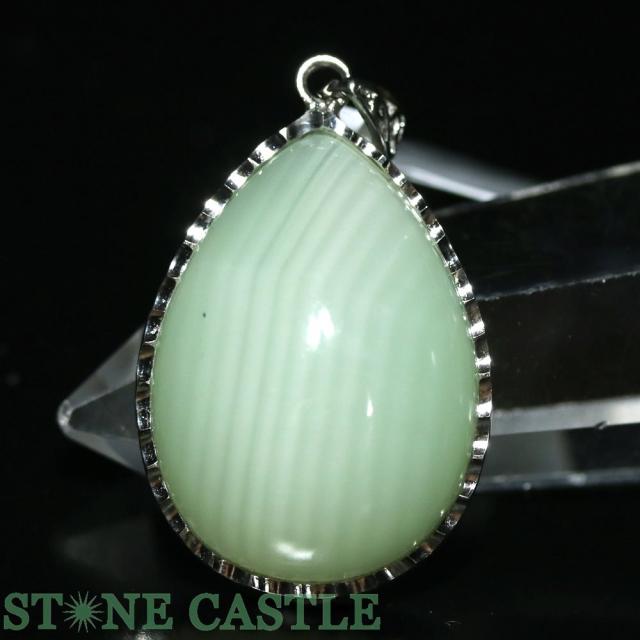 ☆一点物☆【天然石 ペンダント】キャッツアイグリーンカルサイト No.40の通販は