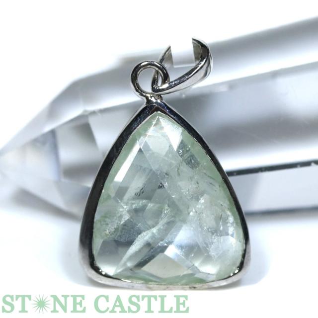 ☆ペンダント一点物☆【天然石 ペンダント】グリーンアメジスト (ブリリアンカット) No.44の通販は 6,800円