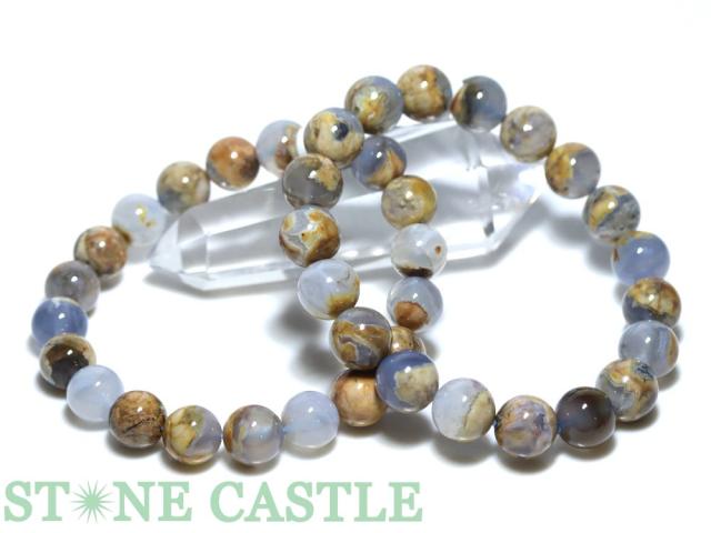 ☆高品質☆【天然石 ブレスレット】アースメノウ (瑪瑙) (3A) (約10.5〜11mm)の通販は