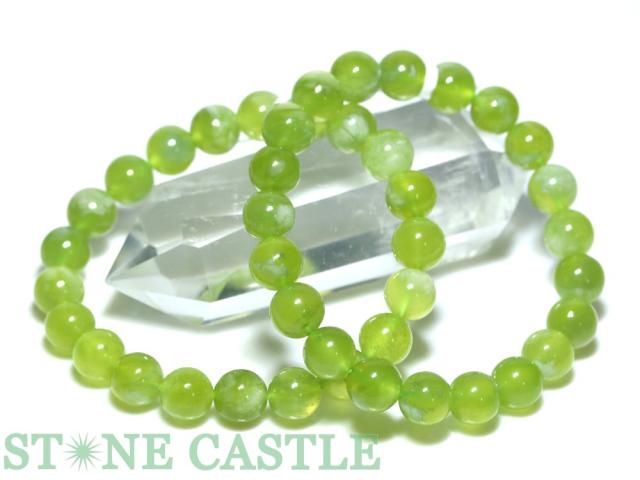 ☆高品質☆【天然石 ブレスレット】ロシアンジェード (2A) (約9〜9.5mm)の通販は