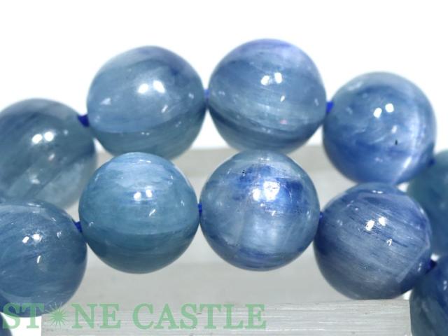 石流通センター 高品質 天然石 ブレスレット カイヤナイト (3A) (タンザニア産) (約8〜8.5mm) パワーストーン ☆高品質☆ブレスレットカイヤナイトインフックサイト (約11.5