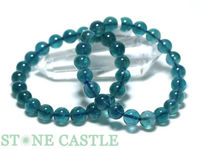 ☆高品質☆【天然石 ブレスレット】ブルーフローライト (3A) (約9.5〜10mm)