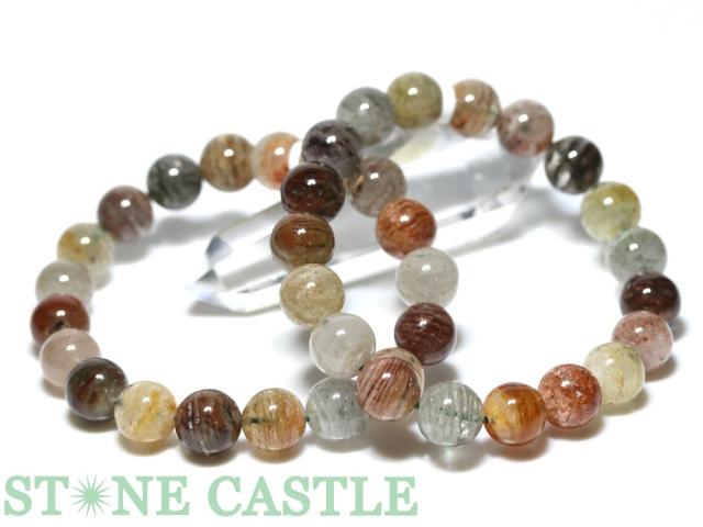 ☆高品質☆【天然石 ブレスレット】四季ガーデンファントム (約11.5〜12mm)