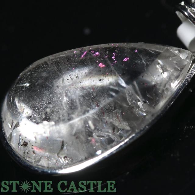 ☆ペンダント一点物☆【天然石 ペンダント】ピンクファイヤークォーツ (5A) (sv925) No.18