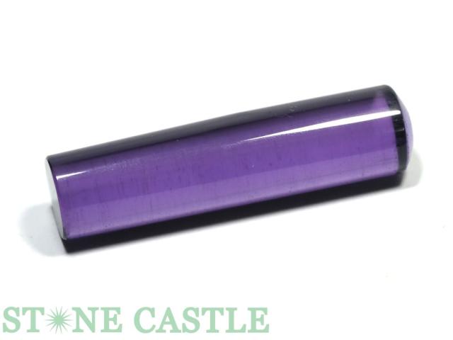 【天然石 開運&風水アイテム】アメジスト(養晶) 印鑑 (約15×60mm) ★特価★ 手彫り彫刻代金込みの通販は
