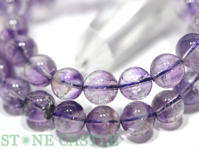 石流通センター 高品質 天然石 ブレスレット スーパーセブン (4A) (約9.5〜10mm) (ケース付) パワーストーン 石流通センター 高品質 天然石 ブレスレット スーパーセブン (5A) (約